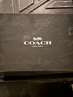 Women’s Coach leather flip flops, size 11