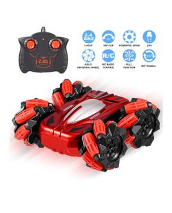 C Cars Toys for 4-8 Year Old Boys, High Speed 2.4Ghz Remote Control Car 4WD Double Sided Driving 360°