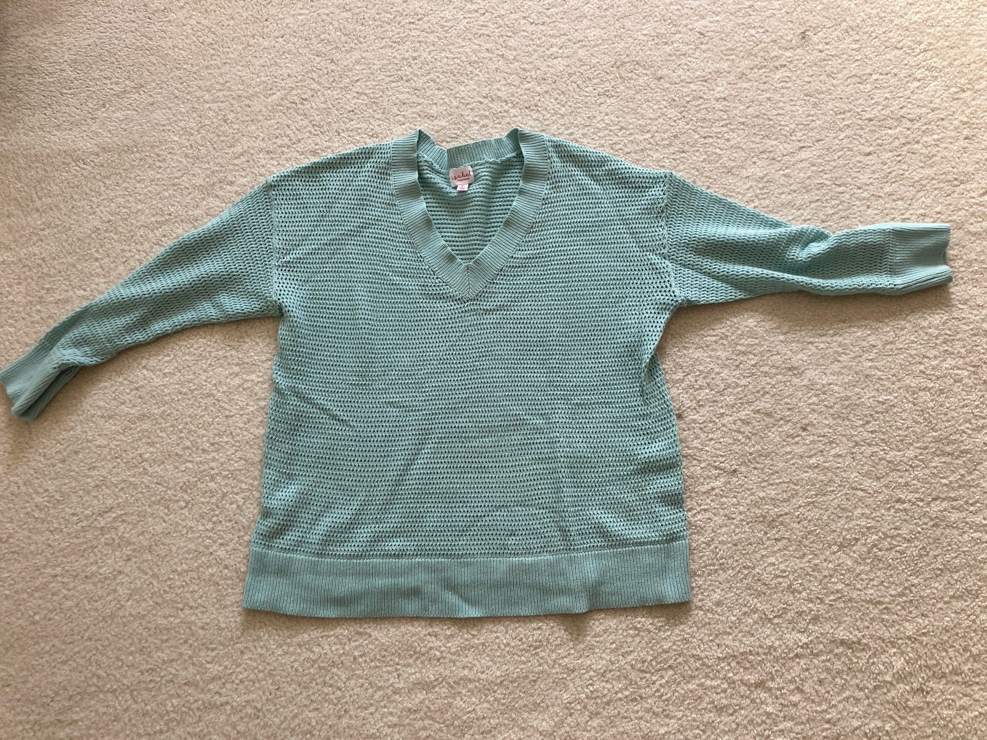 Aqua Blue Maternity Sweater