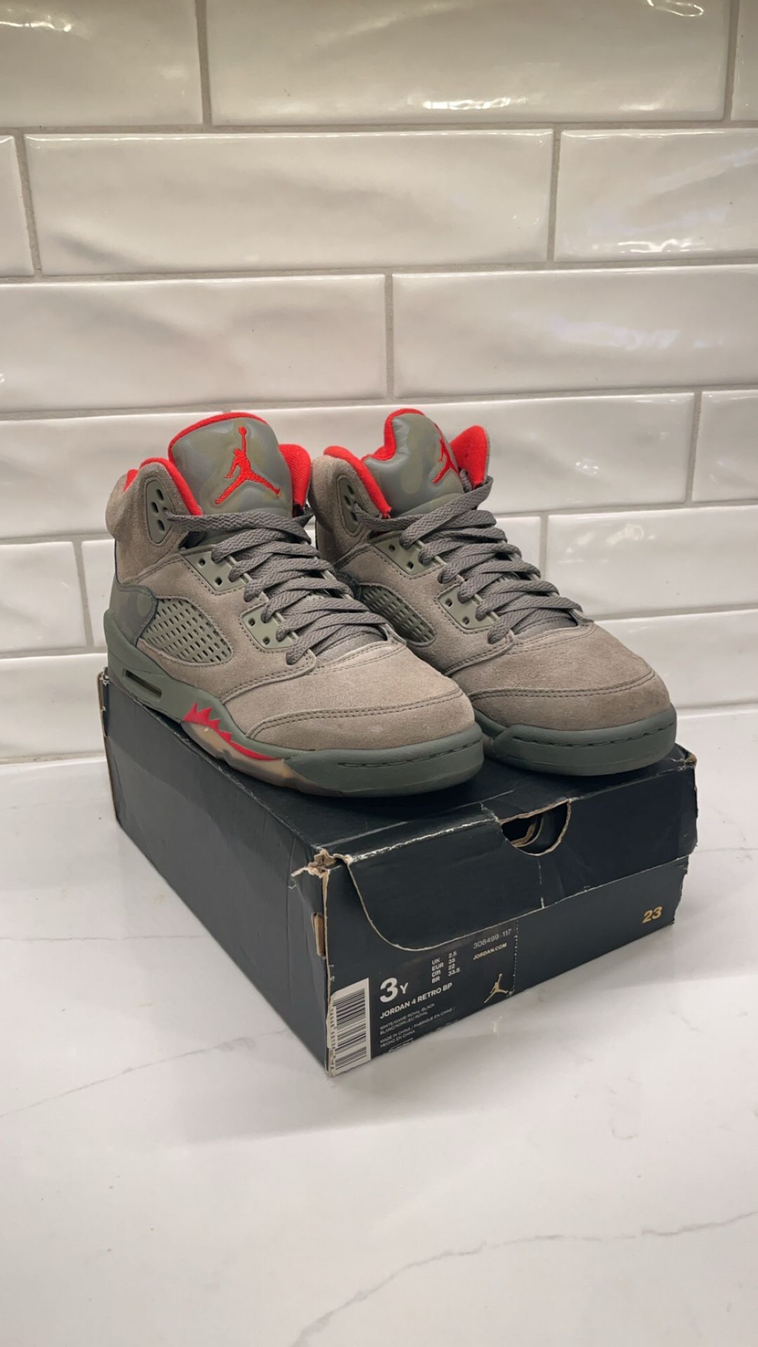Jordan 5 Retro Mid Camo - Size 4 (GS)