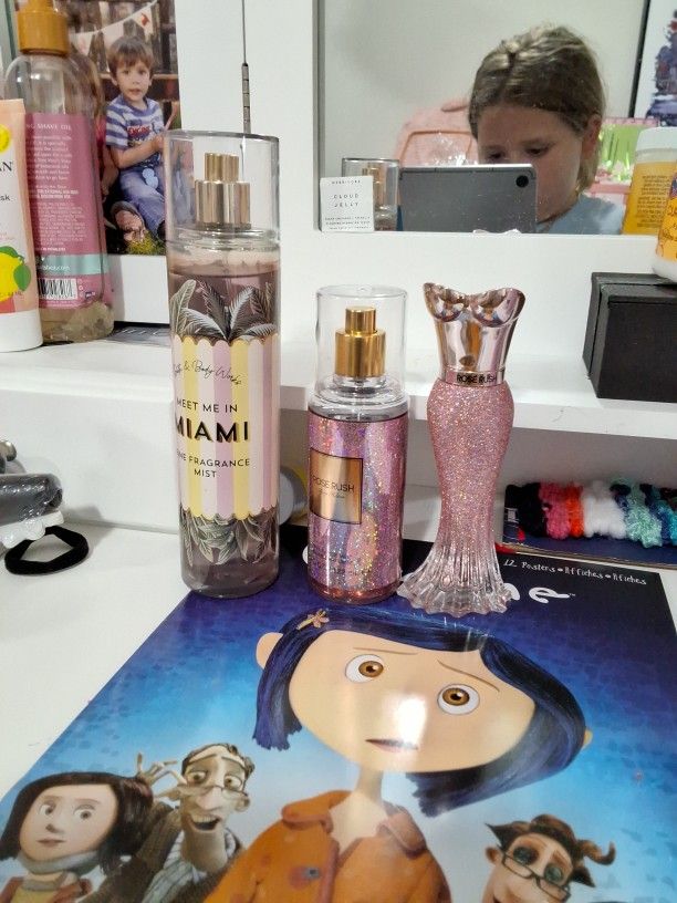 Bath and body works  perfume and a rose rush Paris Hilton Collection 