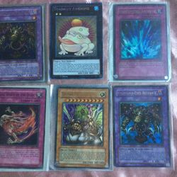 1996 Yu Gi Oh! 1st edition trading cards