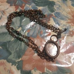 Copper Necklace with Locket 