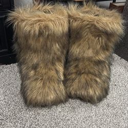 tik tok fur boots