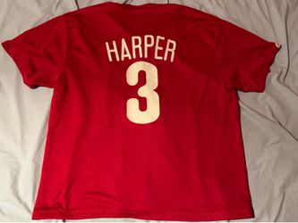 Bryce Harper #3 Philadelphia Phillies  MLB Majestic Jersey; Men’s L