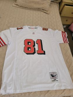 Brand new white 49ers jersey #81 terrell owens throwback