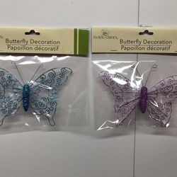 2x Butterfly Decorations!  Butterflies 