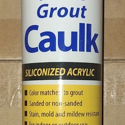 Tile & Grout Caulk Siliconized Acrylic 