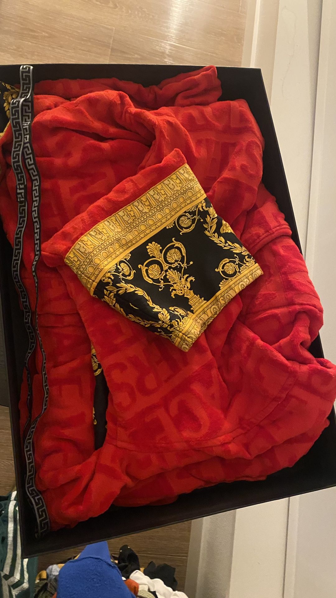 Red Versace Robe,  Large