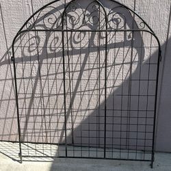 Rockdale Black Steel Fence Panels -14 Total  35” W 43” H