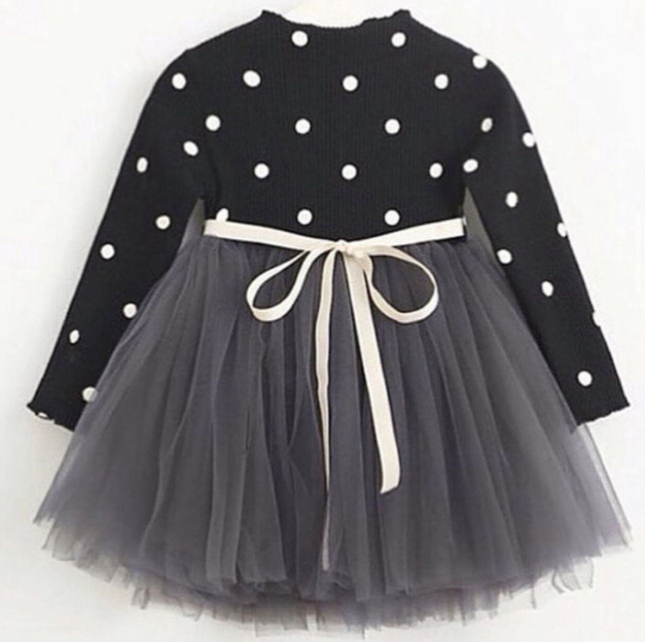 Girls Polka Dot Tulle Dress