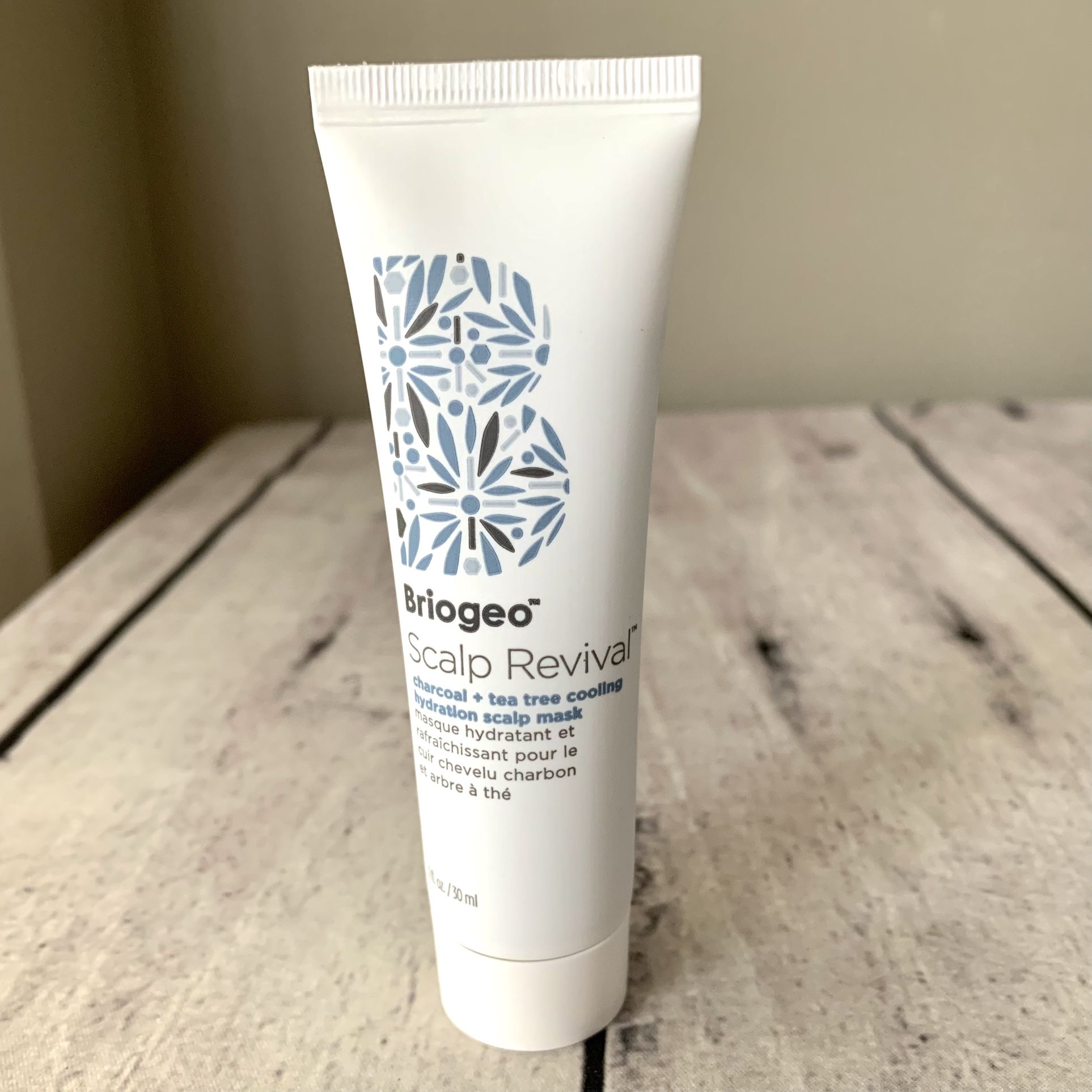 BRIOGEO Scalp Revival Charcoal Tea Tree Cooling Hydration Scalp Mask 2 oz tube