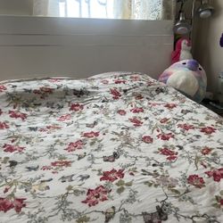 Queen Head Board And Bed frame With Box Spring 