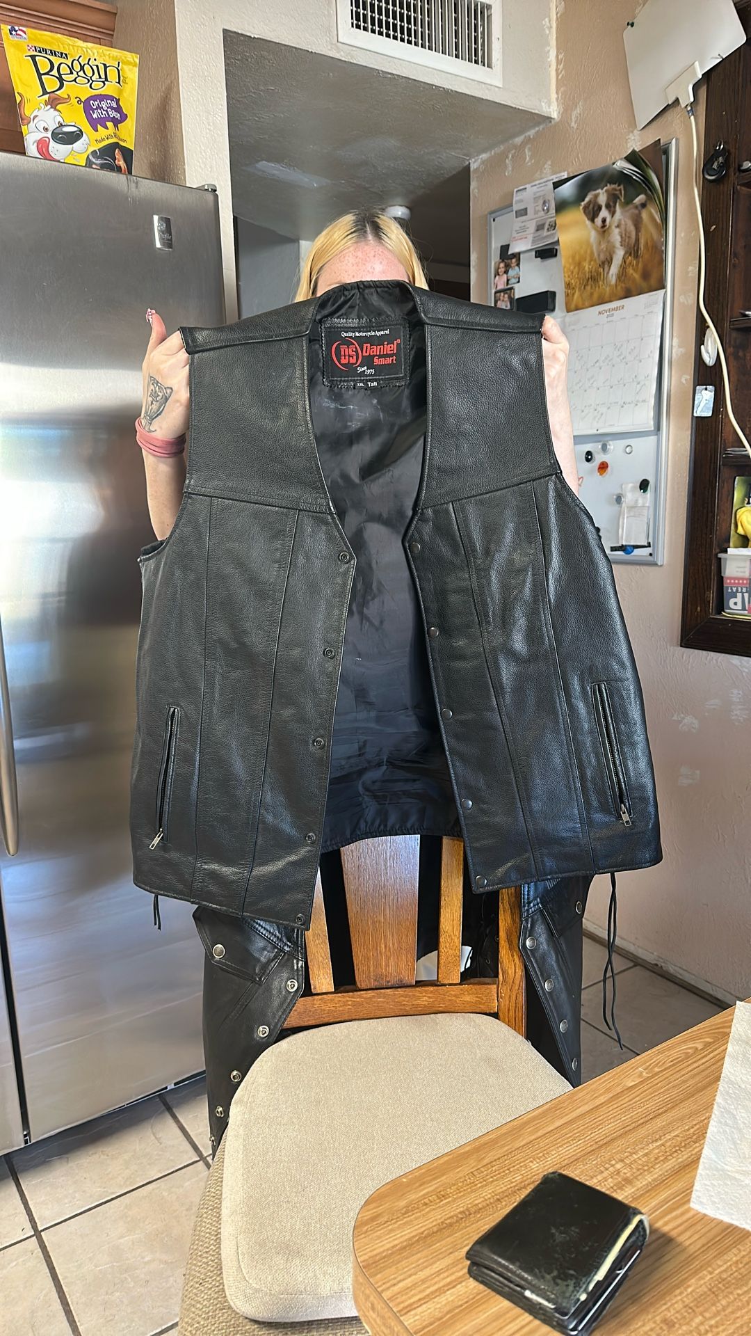 Xxl Daniel Smart Leather Vest