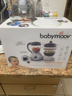 Babymoov Nutribaby - 5 in 1 Baby Food Maker with Steam Cooker, Blend & Puree, Warmer, Defroster, Sterilizer