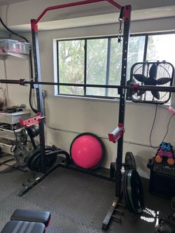 Squat rack with Olympic Bar