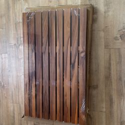 NEW never used teak wood bath Matt