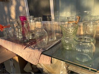 Lot of Assorted big collections of elegant Glass Vases $7each