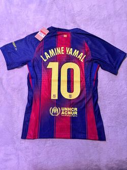 🔥 Lamine Yamal Barcelona Home Jersey 25/26 – New w/ Tags – Clean – M/L/XL 🔵🔴