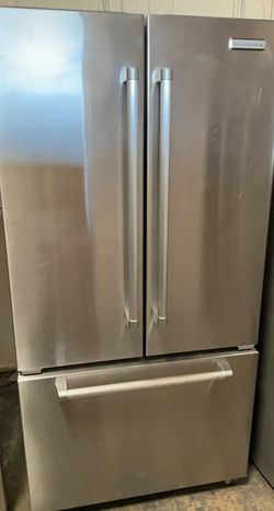 Kitchen Aid 3 Door Stainless Steel Fridge
