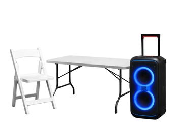 CANOPY. Tables and chair