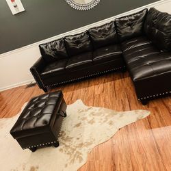 Leather Couch 