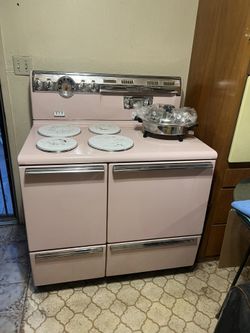 Vintage Pink Stove