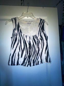 Zebra Print Tank Top