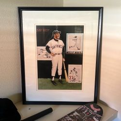 Willie Mays Drawing In A Frame 