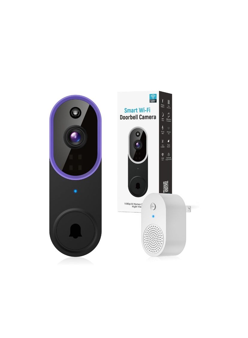 1080p Video Doorbell Camera - New
