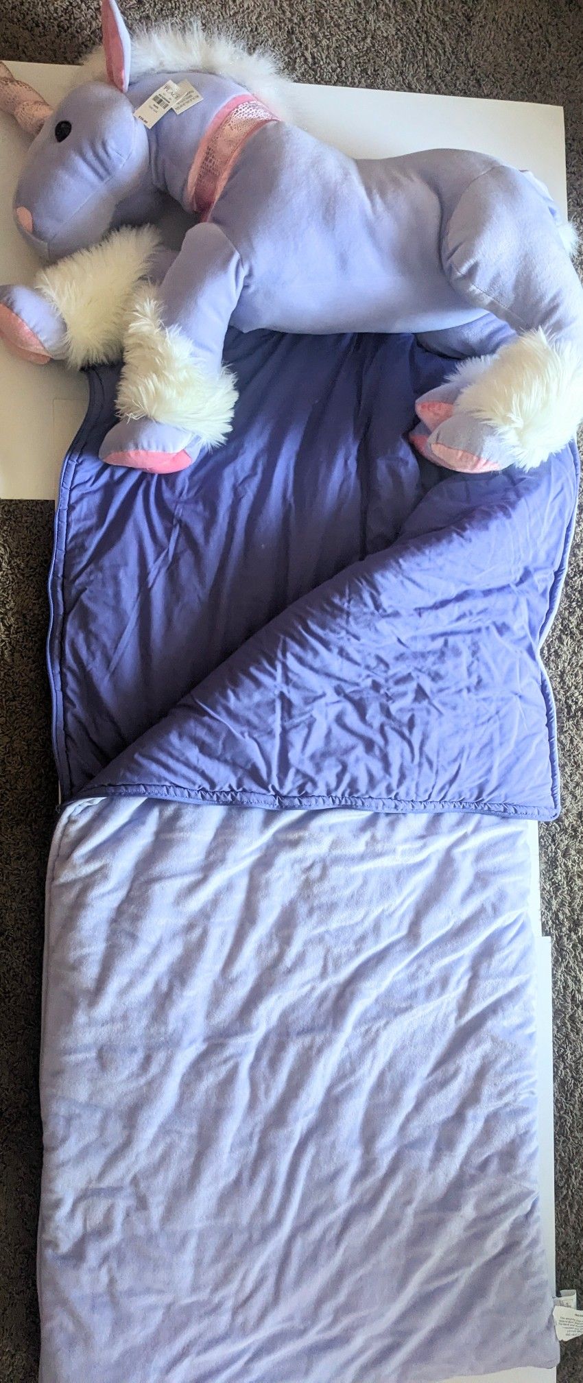 Girls Unicorn Sleeping Bag 27" X 60"