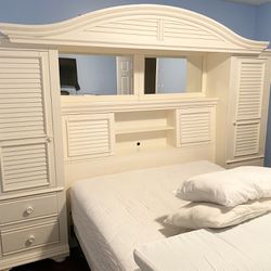 Dresser And Decorative Bed Frame Storage Unit 
