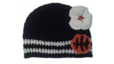 NWT Baby Girl NY Nets Basketball Beanie-Handmade