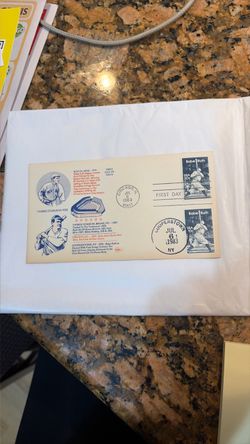 Babe Ruth First Day Cover 1983 Dual Postmark