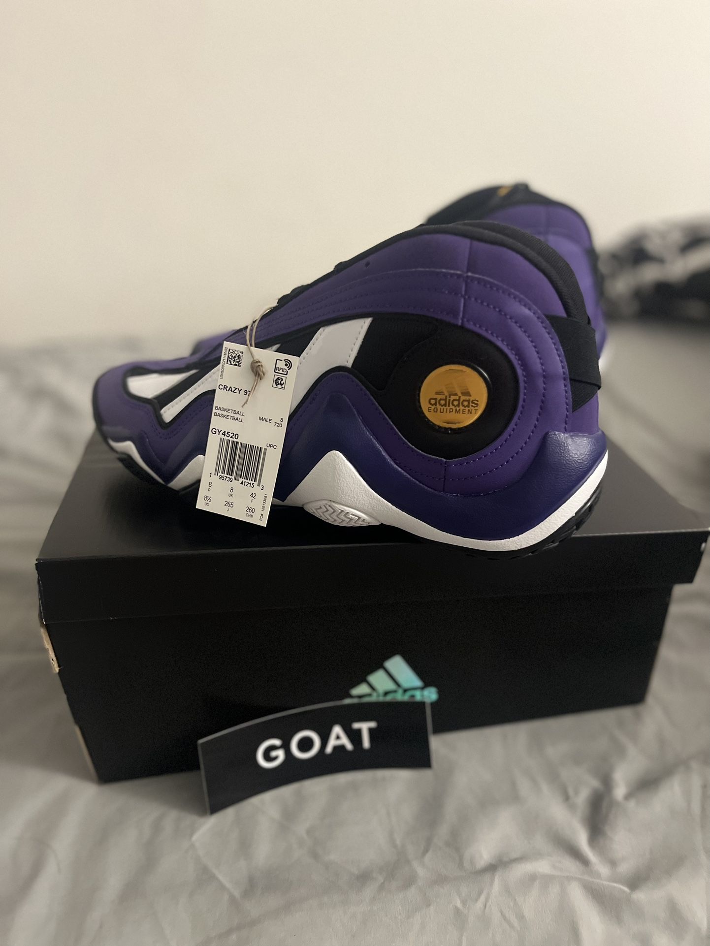 Crazy 97 EQT Elevation Kobe Bryant “Dunk Contest” size