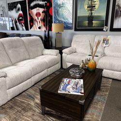 Stunning Reclining Sofa Set! $1499 🤍📦 More Colors!