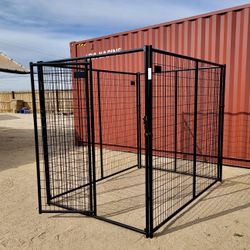 Large Outdoor Heavy Duty Dog Cage  Playpen Dog Run Kennel 8 Gauge Mesh 7x5x6 (new) 