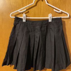 Black Pleated Skirt
