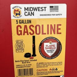 5 Gallon Gas Container 