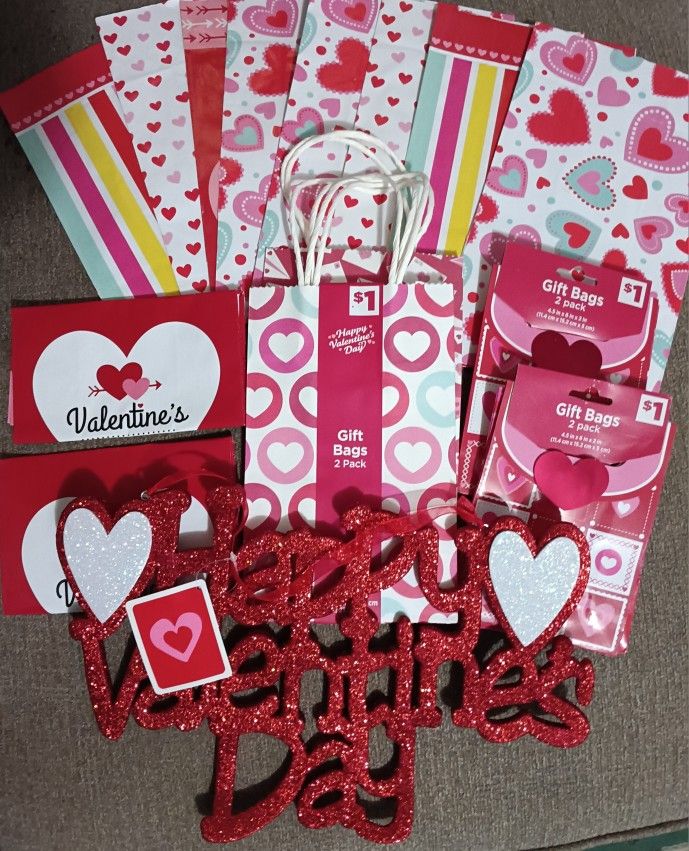 Valentines Gift Bags And Etc