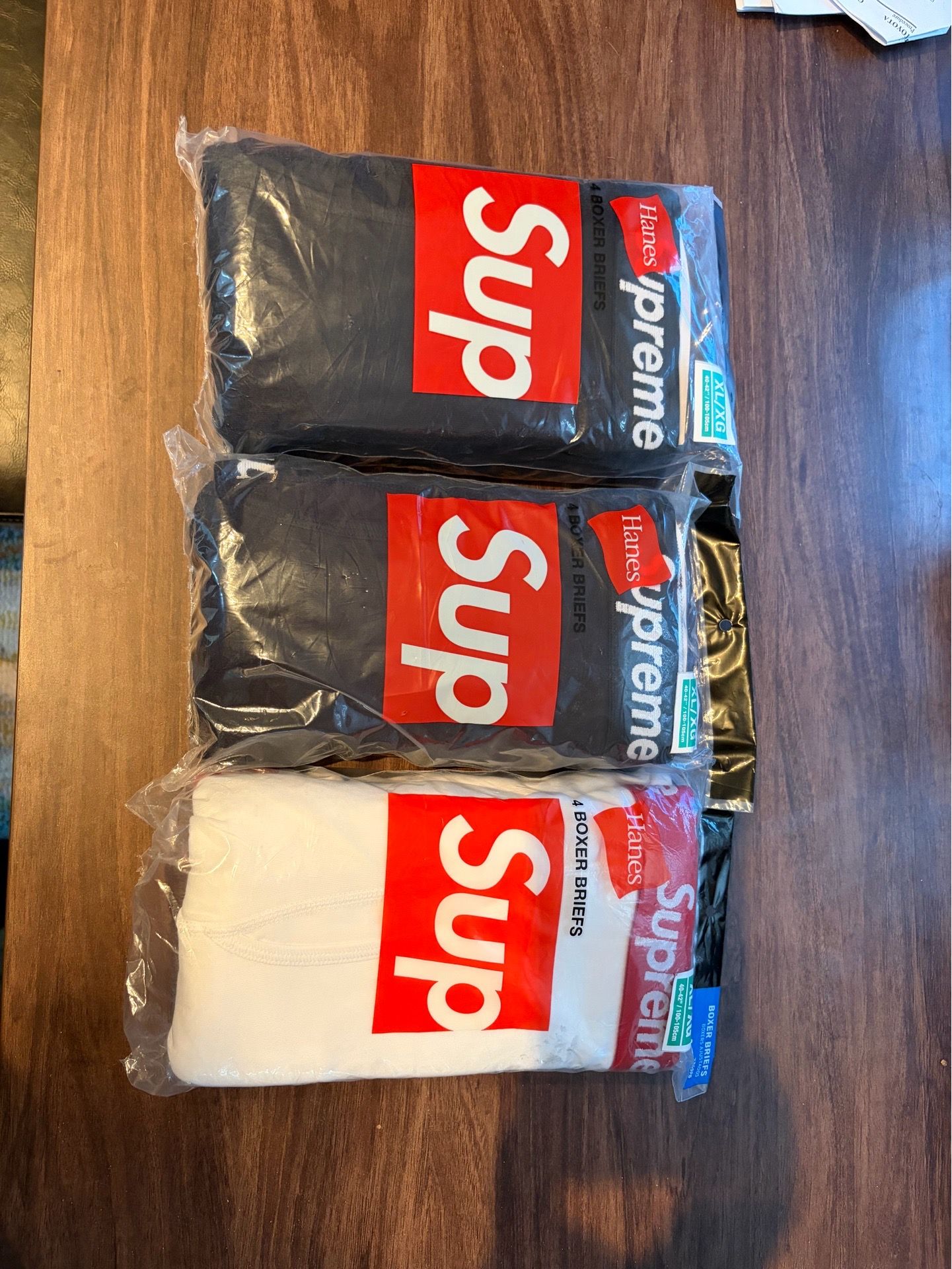 Supreme x Hanes XL Boxer Briefs