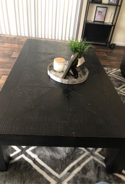 Black coffee table