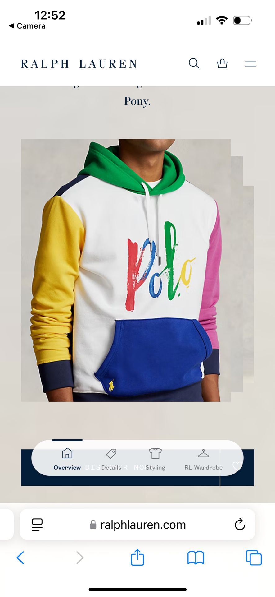 Polo Ralph Lauren Men’s Fleece Hoodie