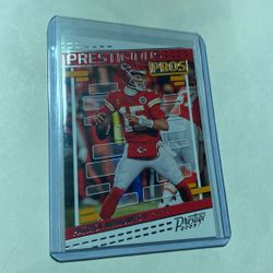 Patrick Mahomes Football Card
