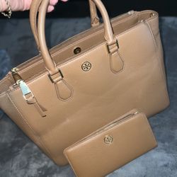 Tory Burch Multi Tote Brown Bag