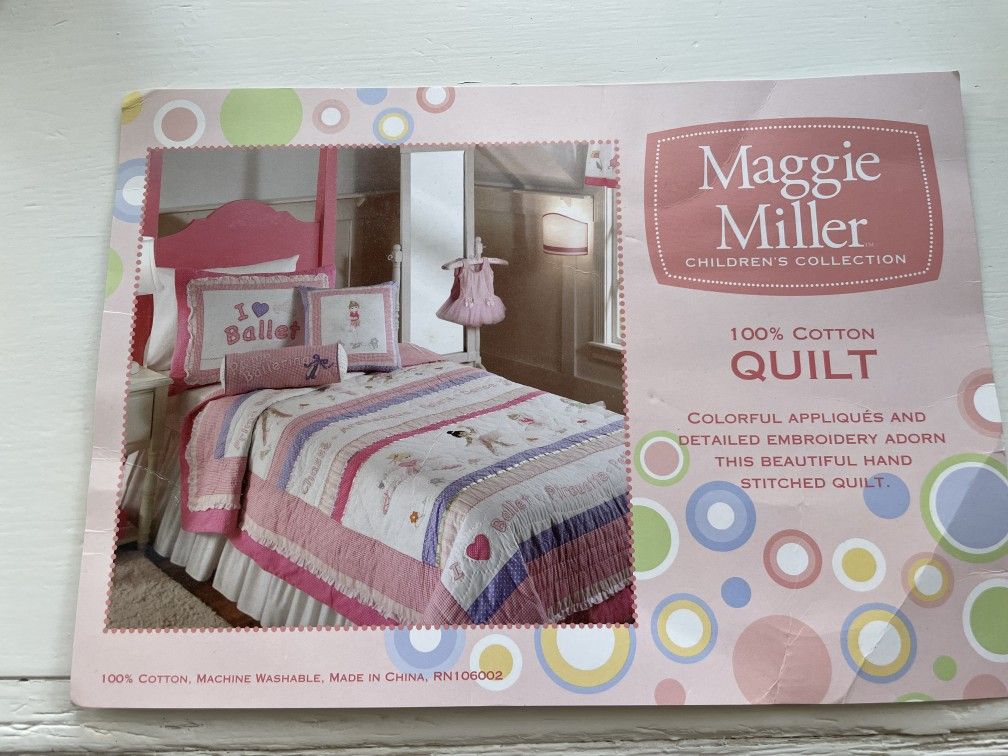 New Full/Queen Ballerina Bedding set $45 or BO