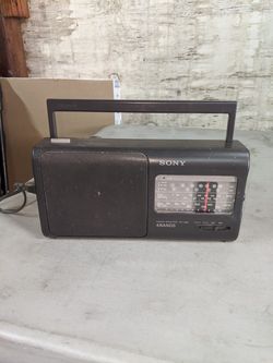 Sony Black Portable Radio