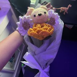 Winnie the pooh handmade crochet bouquet