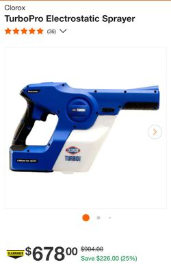 Cordless Clorox TurboPro Electrostatic Sprayer 