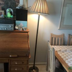 Floor lamp brass finish $60